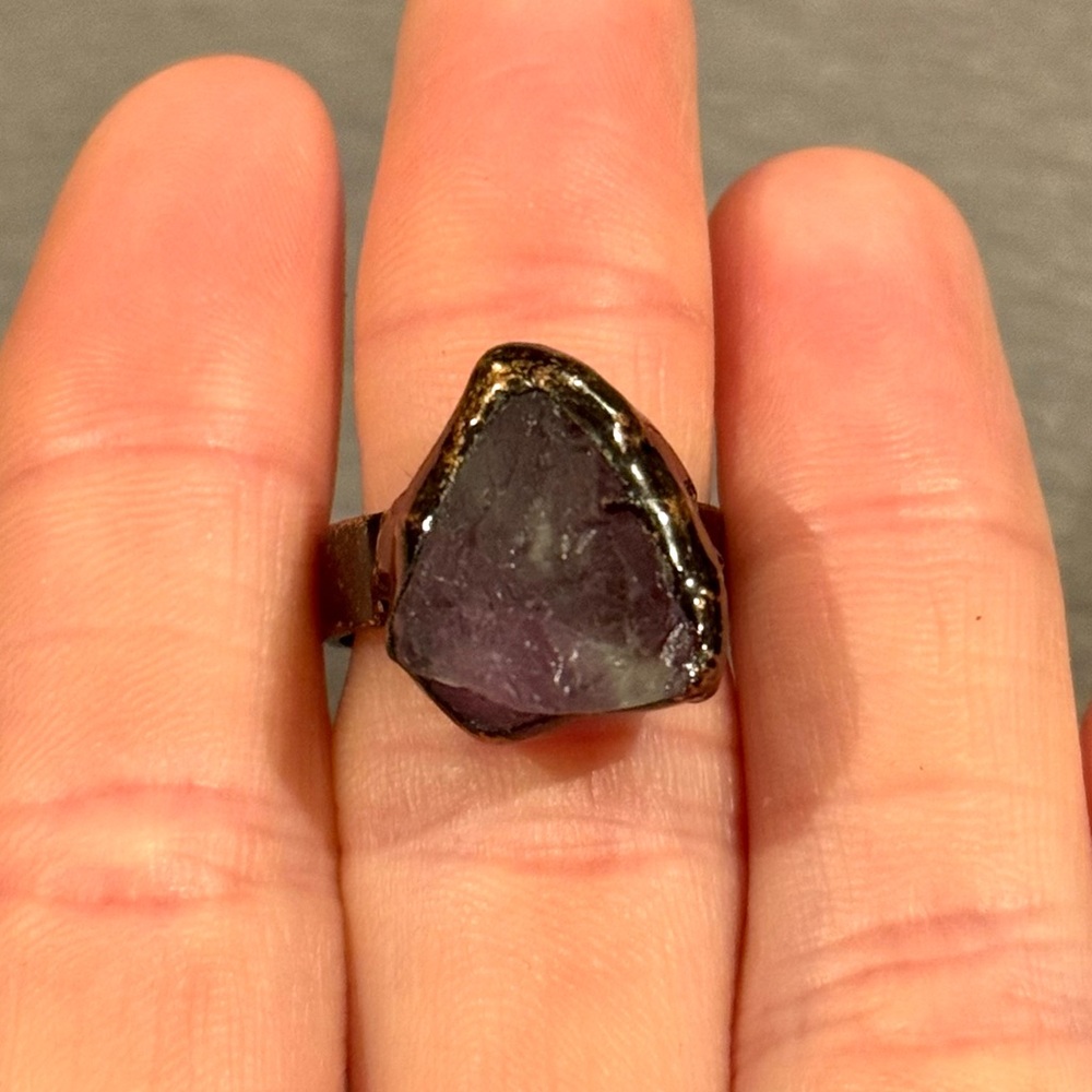 New Fluorite Crystal Ring - Picture 4 of 16